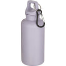 Lilac - Back - Floso Oregon Solid Recycled Plastic Carabiner Clip 400ml Water Bottle