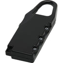 Black - Side - Floso Lucchetto Travel Luggage Lock