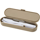 Dark Sand - Pack Shot - Floso Bamboo Lid Plain Cutlery Set
