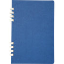 Navy - Front - Floso Fil Hard Cover Recycled A5 Wirebound Notebook