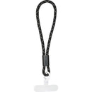 Black - Front - Floso Arich Phone Recycled Plastic Wristband