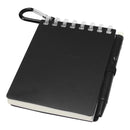 Black - Side - Floso Lig Mini Notebook with Pen