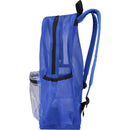 Royal Blue - Side - Floso Plain Mesh Backpack