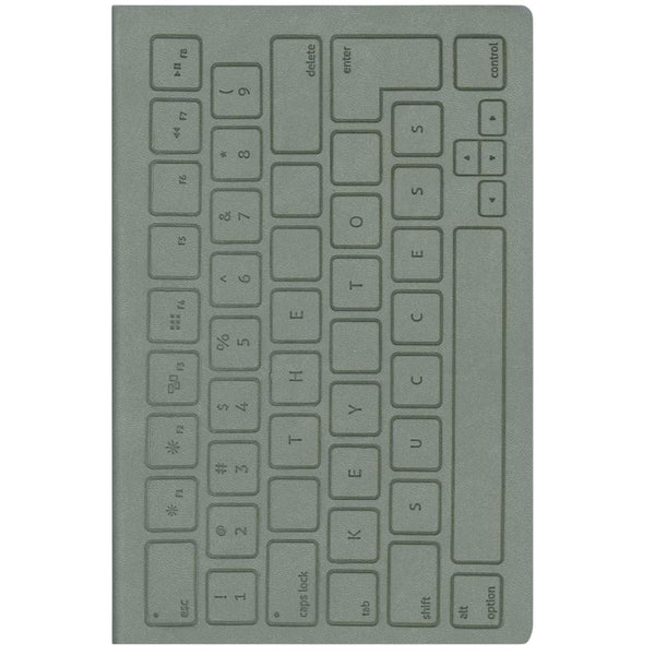 Grey - Front - Floso Soft Cover A5 Notebook