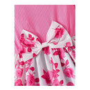 Pink-White - Back - Floso Baby Girls Floral Dress (Pack of 2)