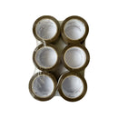 Brown - Front - Floso Plain Tape (Pack of 6)