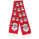 Santa - Front - FLOSO Unisex Christmas Design Winter Scarf With Fringing
