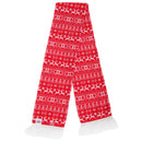 Reindeer - Front - FLOSO Unisex Christmas Design Winter Scarf With Fringing