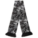 Grey - Front - FLOSO Unisex Camouflage Knitted Winter Scarf With Fringe
