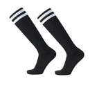 Black - Front - Floso Mens Striped Hockey Socks (Pack of 3)
