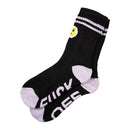 Black-Multicoloured - Back - Floso Womens-Ladies Fuck Off Text Socks (Pack of 6)
