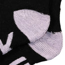 Black-Multicoloured - Lifestyle - Floso Womens-Ladies Fuck Off Text Socks (Pack of 6)