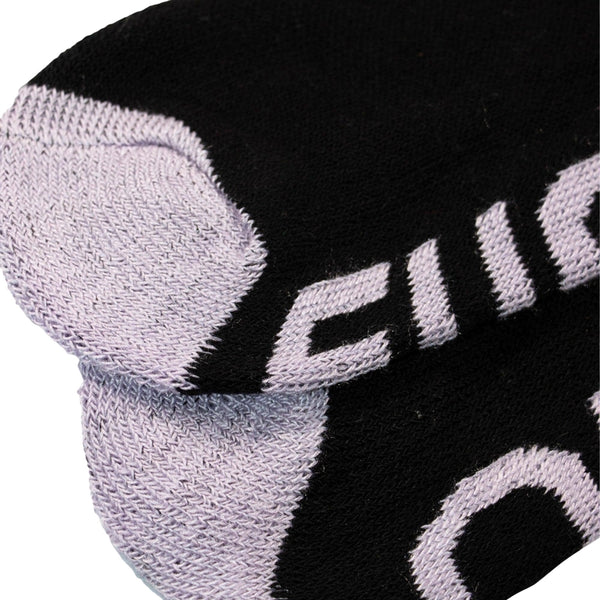 Black-Multicoloured - Side - Floso Womens-Ladies Fuck Off Text Socks (Pack of 6)