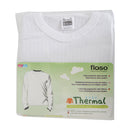 White - Side - FLOSO Unisex Childrens-Kids Thermal Underwear Long Sleeve T-Shirt-Top