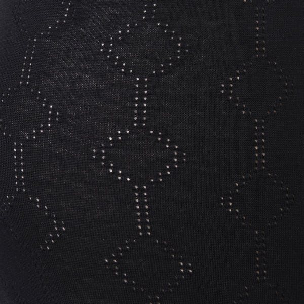 Black - Side - FLOSO Ladies-Womens Thermal Underwear Long Jane (Viscose Premium Range)