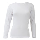 White - Front - FLOSO Ladies-Womens Thermal Underwear Long Sleeve T-Shirt (Viscose Premium Range)
