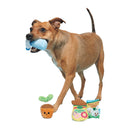Multicoloured - Back - Floso Greenhouse Gang Plush Dog Toy (Pack of 4)