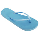 Blue - Front - FLOSO Womens-Ladies Textured Toe Post Flip Flops