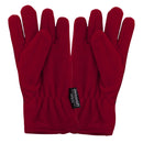 Red - Back - FLOSO Girls Childrens-Kids Plain Thermal Thinsulate Fleece Gloves (3M 40g)