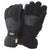 Black - Front - FLOSO Mens Heavy Ski Thinsulate Thermal Fleece Gloves With Palm Grip (3M 40g)