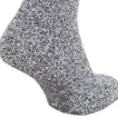 Grey - Back - FLOSO Mens Warm Slipper Socks With Rubber Non Slip Grip