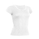 White - Back - FLOSO Ladies-Womens Thermal Underwear Short Sleeve T-Shirt (Viscose Premium Range)