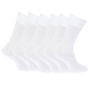Pink-Yellow-Sky Blue - Front - FLOSO Womens-Ladies Plain 100% Cotton Socks (Pack Of 6)