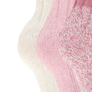 Pink - Back - FLOSO Ladies-Womens Thermal Thick Chunky Wool Blended Socks (Pack Of 3)