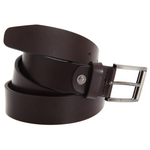 Front - FLOSO Mens Leather Lined Belt