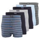 Front - FLOSO Mens Cotton Mix Boxer Shorts (Pack Of 6)