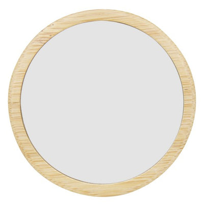 Front - Floso Lustre Bamboo Hand Mirror