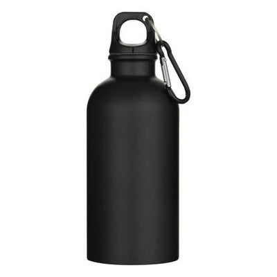 Front - Floso Oregon Matte Recycled Stainless Steel 400ml Carabiner Water Bottle