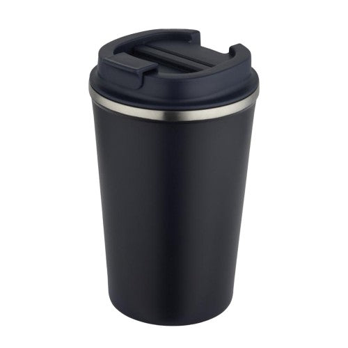 Hale Blue - Front - Floso Newport Stainless Steel Double Wall 350ml Tumbler