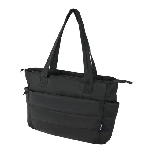 Front - Floso Plain Recycled Puffer 18L Tote Bag