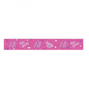 Pink - Front - Floso Foil Metallic 18th Sash