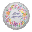 Front - Floso Flower Wreath Anniversary Foil Balloon