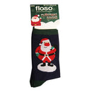 Front - FLOSO Mens Santa Christmas Socks