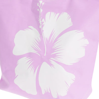 Pink - Back - FLOSO Womens-Ladies Hawaiian Flower Summer Handbag