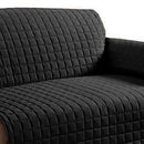 Black - Back - Floso Waterproof Couch Cover