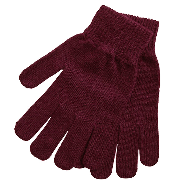 Maroon - Back - FLOSO Ladies-Womens Thinsulate Thermal Knitted Gloves (3M 40g)