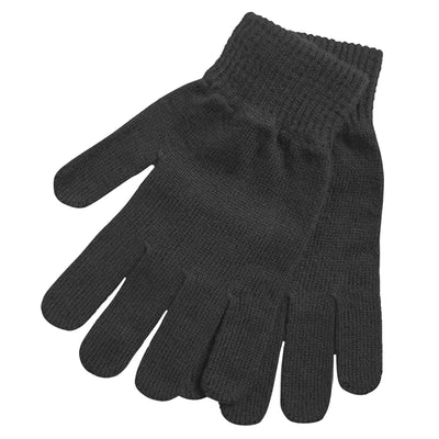Charcoal - Back - FLOSO Ladies-Womens Thinsulate Thermal Knitted Gloves (3M 40g)