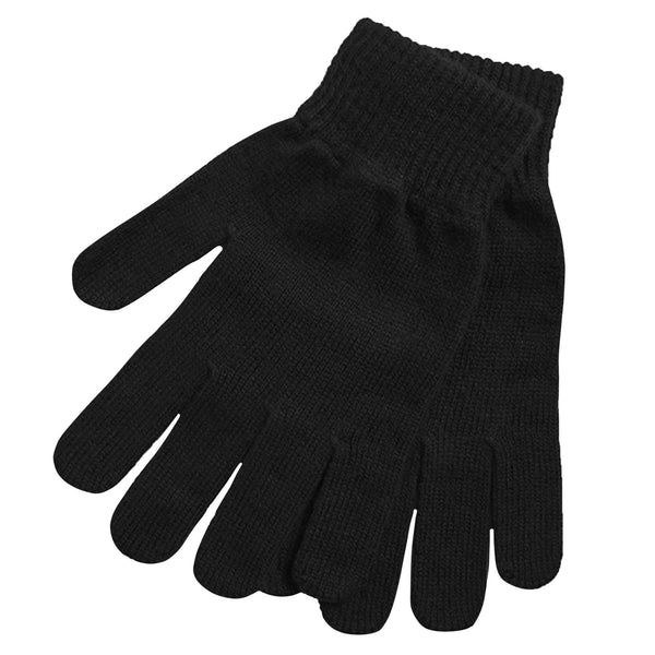 Black - Back - FLOSO Ladies-Womens Thinsulate Thermal Knitted Gloves (3M 40g)