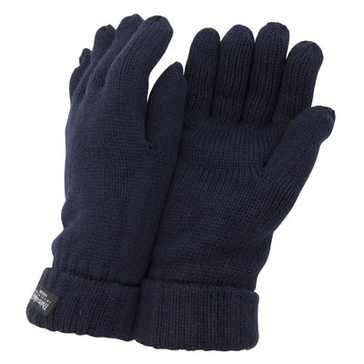 Navy - Front - FLOSO Ladies-Womens Thinsulate Winter Knitted Gloves (3M 40g)