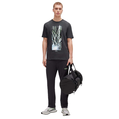 Charcoal - Pack Shot - Floso Mens Seasonal Artwork T-Shirt