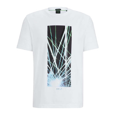 White - Front - Floso Mens Seasonal Artwork T-Shirt
