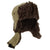 Sand-Brown Fur - Front - FLOSO Mens Faux Fur Lined Showerproof Thermal Trapper Hat