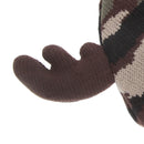 Camo - Back - FLOSO Mens Camo Pattern Winter Beanie Hat With Moose Antlers