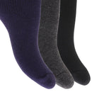 Black-Grey-Navy - Back - FLOSO Childrens Boys-Girls Winter Thermal Socks (Pack Of 3)
