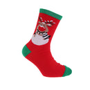 Navy-Green-Red - Lifestyle - Childrens-Kids Unisex Christmas Novelty Socks (Pack Of 4)