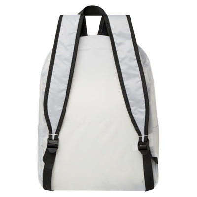 White - Back - Floso RPET Foldable 15L Backpack